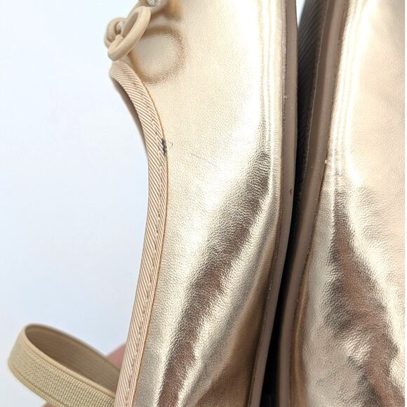 Kenneth Cole Reaction Copy Tap Ballet Flat Women's Gold Size US8 EU39 - Picture 7 of 12